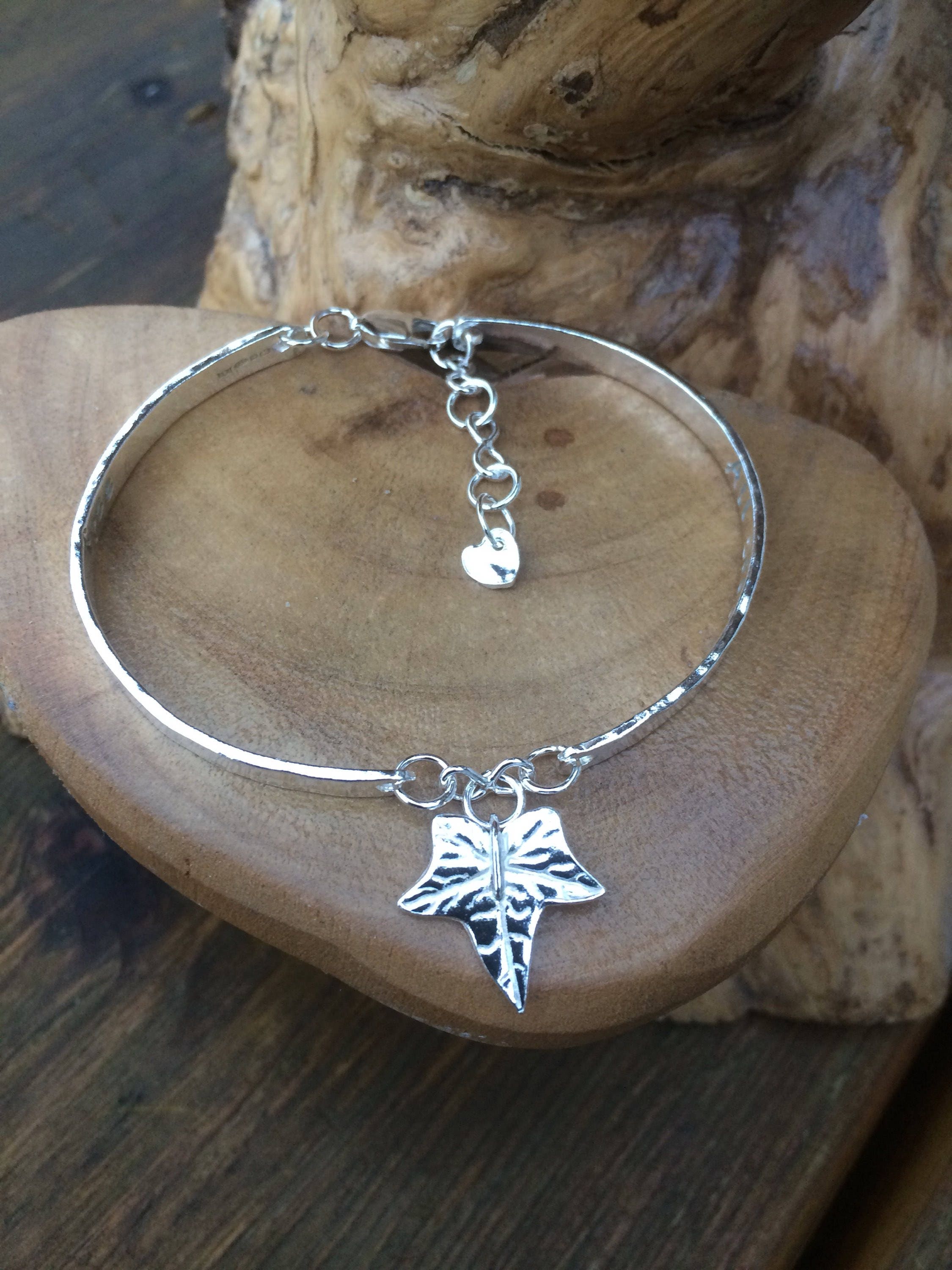 Personalised Sterling silver bracelet, fully hallmarked with choice of