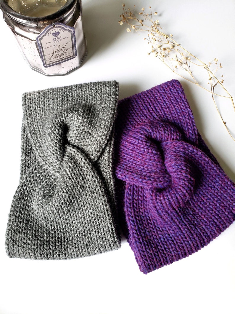 Headband Earwarmers Solid Grey