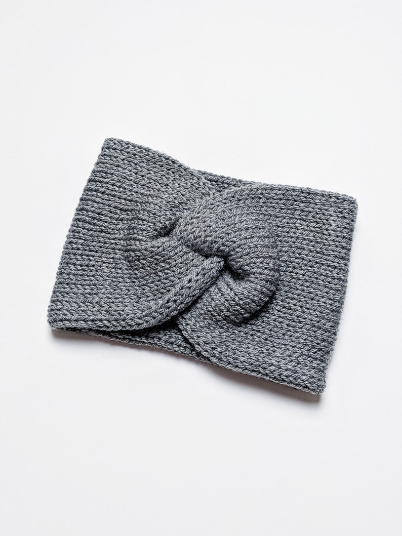 Headband Earwarmers Solid Grey