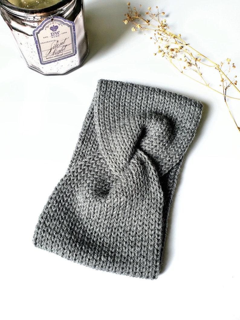 Headband Earwarmers Solid Grey