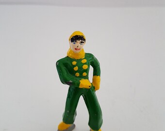 Vintage Barclay Manoil USMC cast lead toy Marine dress blues some chippy paint short rifle
