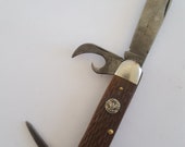 Vintage late 1960 39 s Boy Scouts knife, medallion, Made by Ulster USA multi tool scout knife, good as found condition