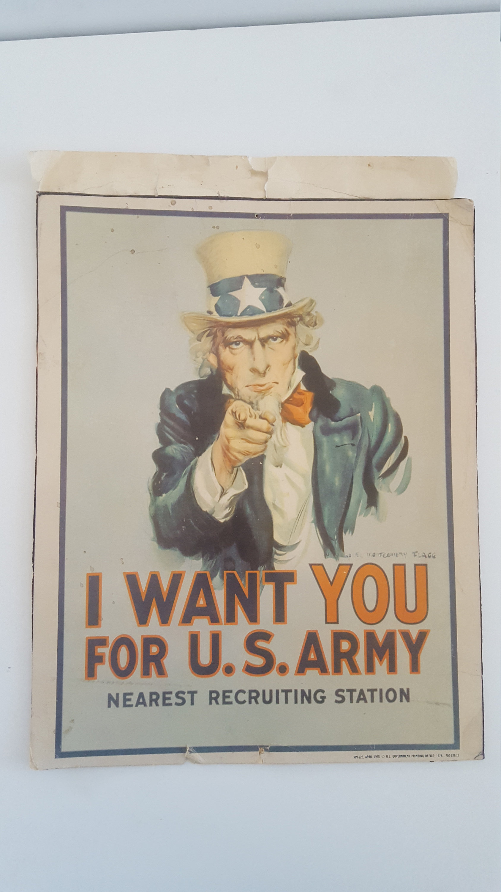 W45 Vintage WWI Join US Navy Uncle Sam Recruitment War Poster WW1 A1//A2//A3//A4