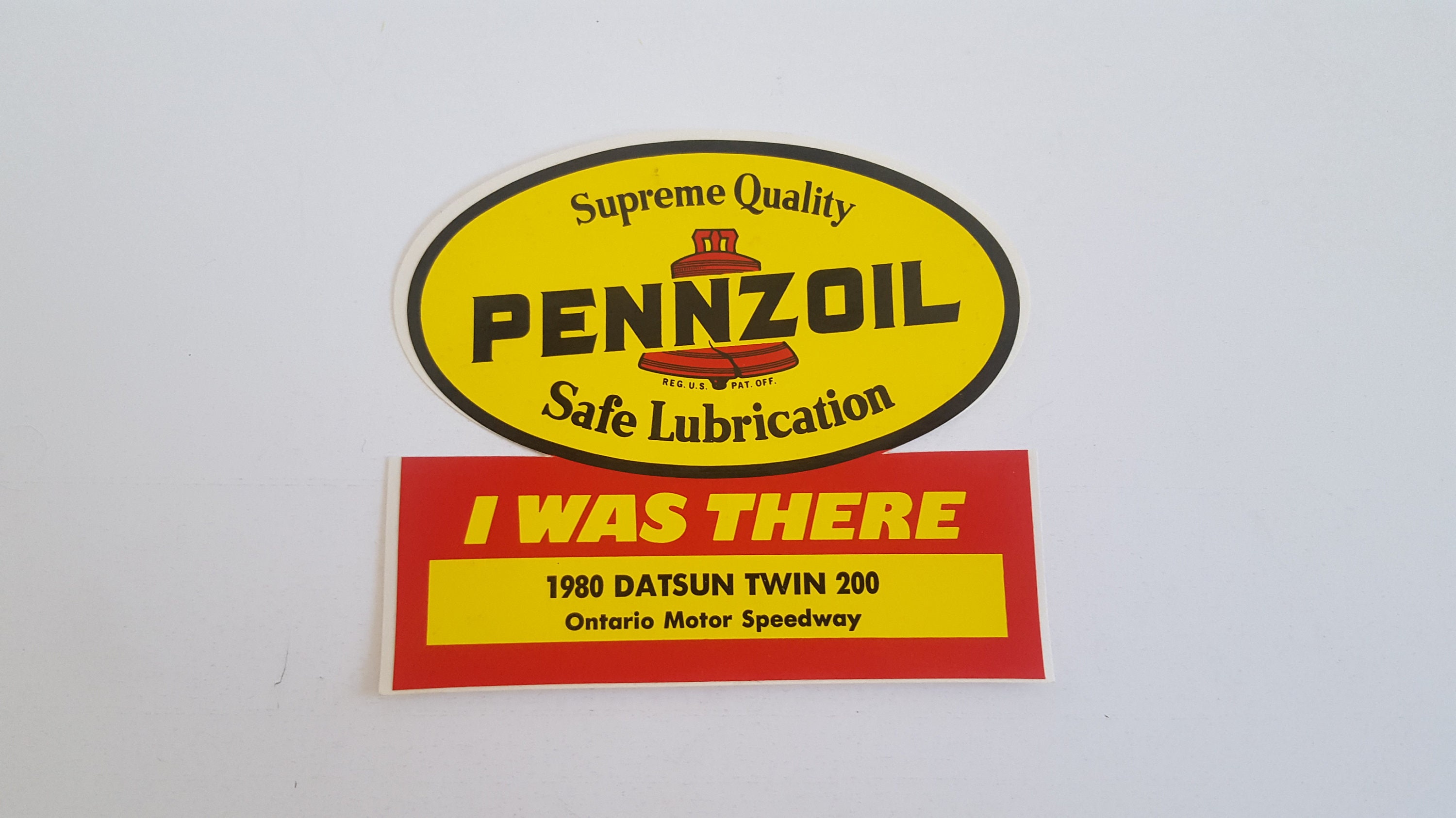 Pennzoil 5W VTG Racing Motor Oil Sticker Decal - Vintage Style Advertising Decal (Safe & Durable)