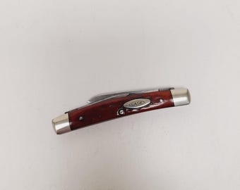 Vintage Case XX No.6269 Half Congress knife 1971, jigged scales clip and pen blade. well used