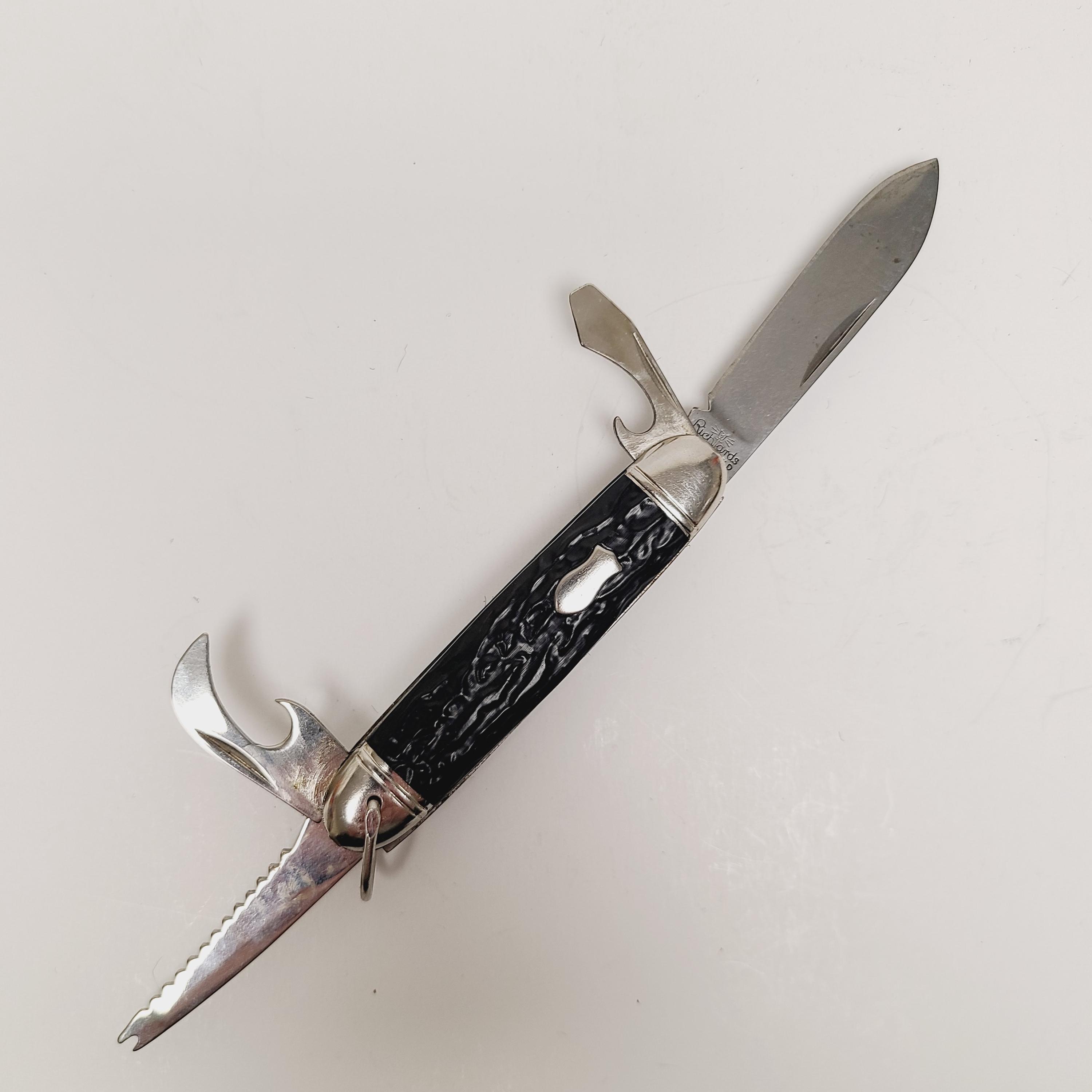 Vintage Richards Sheffield Camp Knife With Bail Four Tool - Etsy
