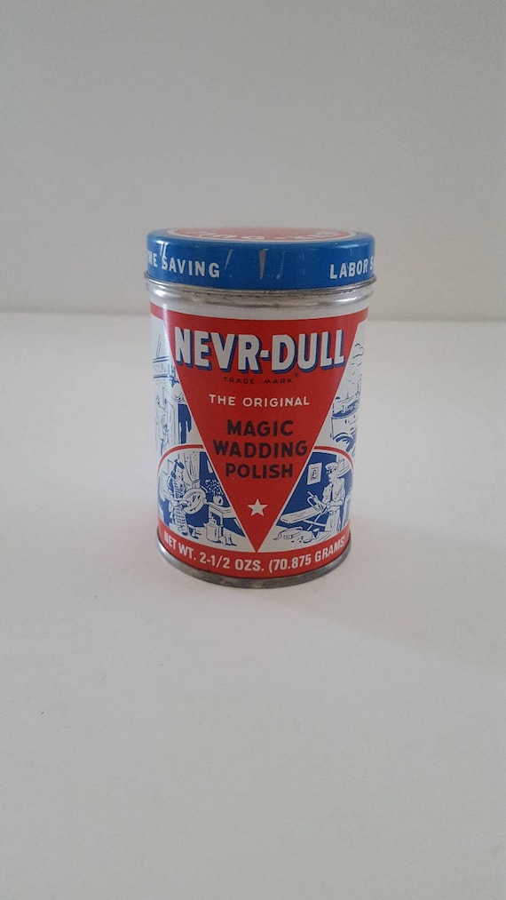 Vintage Metal Polish Tin Nevr-dull 