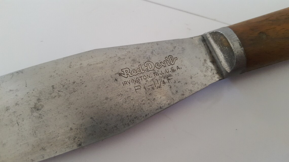 Vintage quality made putty knife Red Devil PI1 1/4 F Etsy