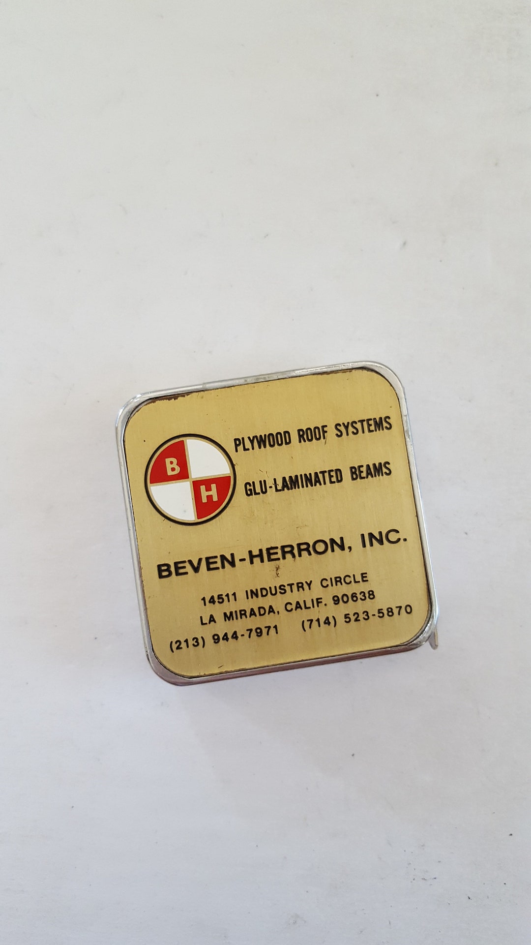 Vintage Barlow 6ft Tape Measure: Beven-herron Advertising - Etsy