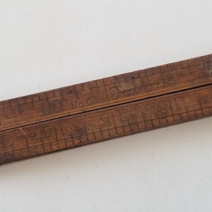 Knob Ruler Vintage Stanley No. 68 Boxwood Folding Ruler - Etsy
