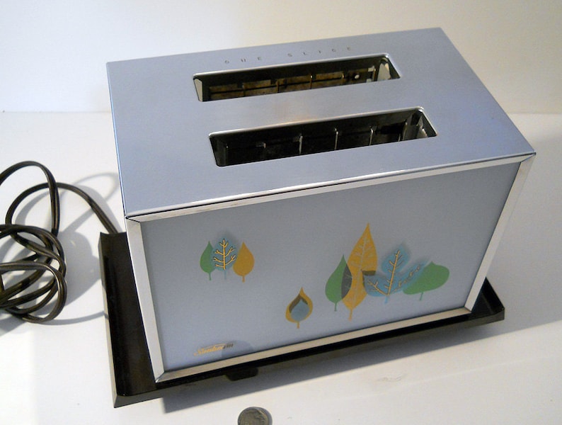 Vintage Sunbeam Toaster Model ATA 1960 glass panel sides Etsy