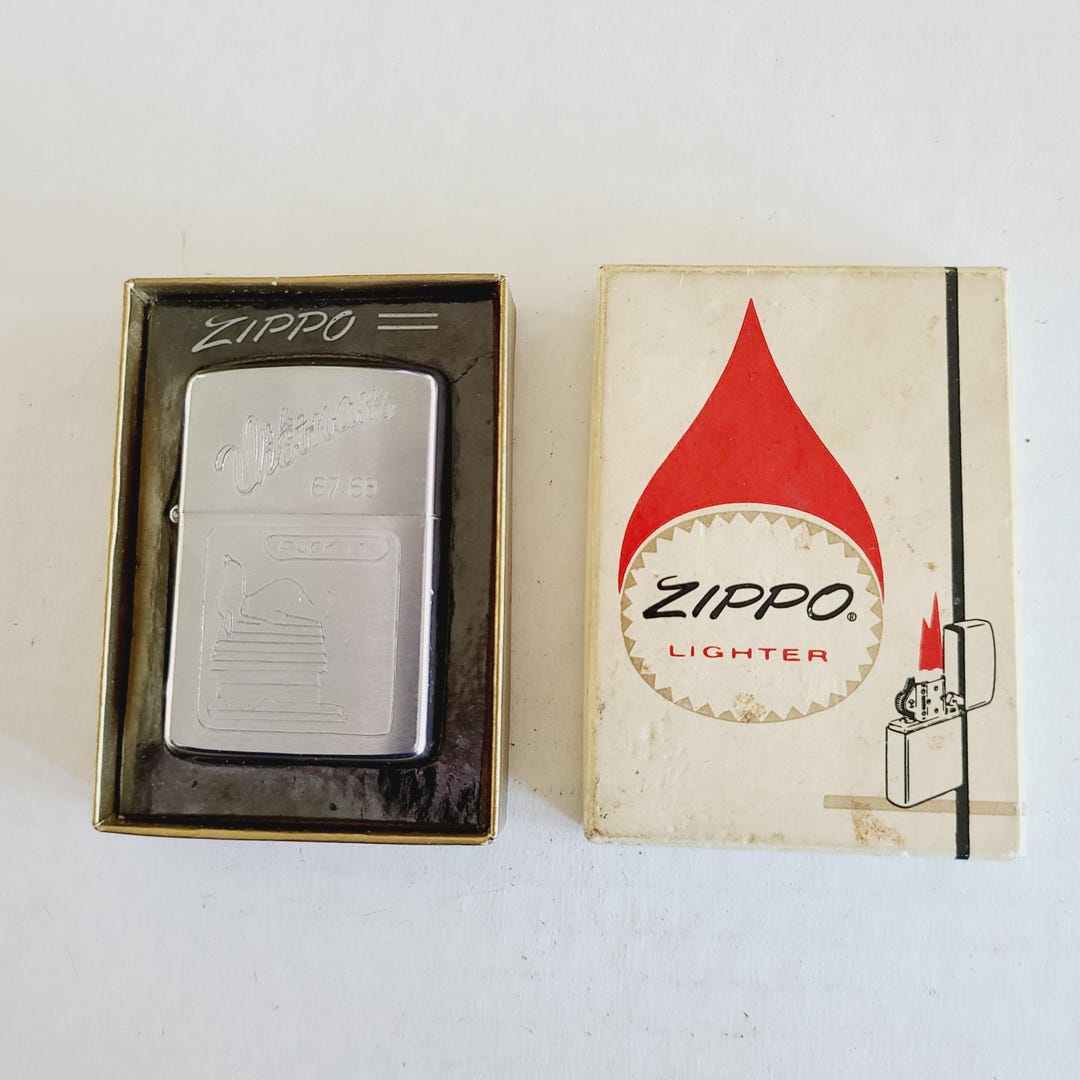 Vintage 1967 Zippo Lighter: Vietnam Snoopy Engraving, Original Box