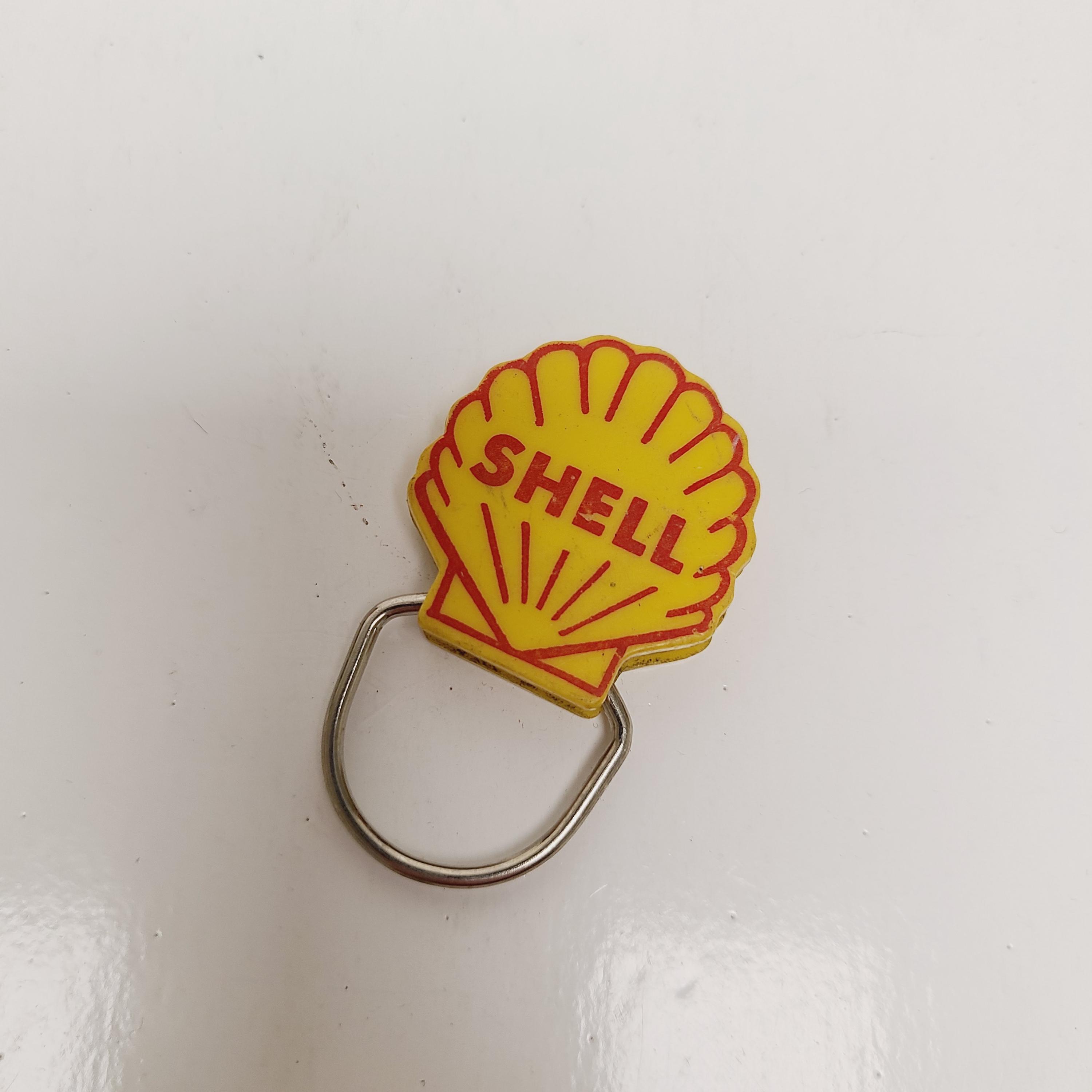 Shell Gasoline Key Ring Vintage 1960's Shell Gas Station Keyring, Chowning Shell Service ...