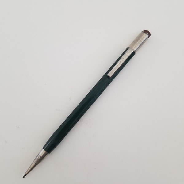 Vintage  Bell System Property Durolite mechanical pencil, green color with lead, working condition hard eraser