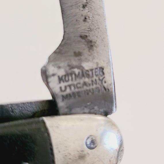 Vintage Kutmaster Cattle Knife: 1950s Utica NY, Jim Dandy Collars