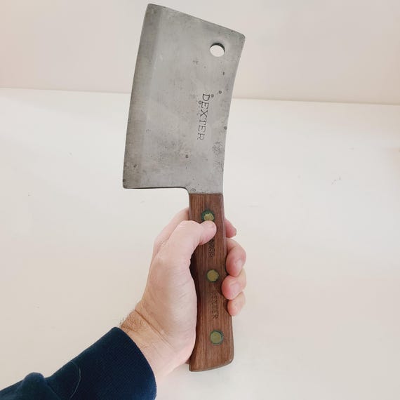 Vintage Dexter Meat Cleaver: 1950s Butcher Knife, 8