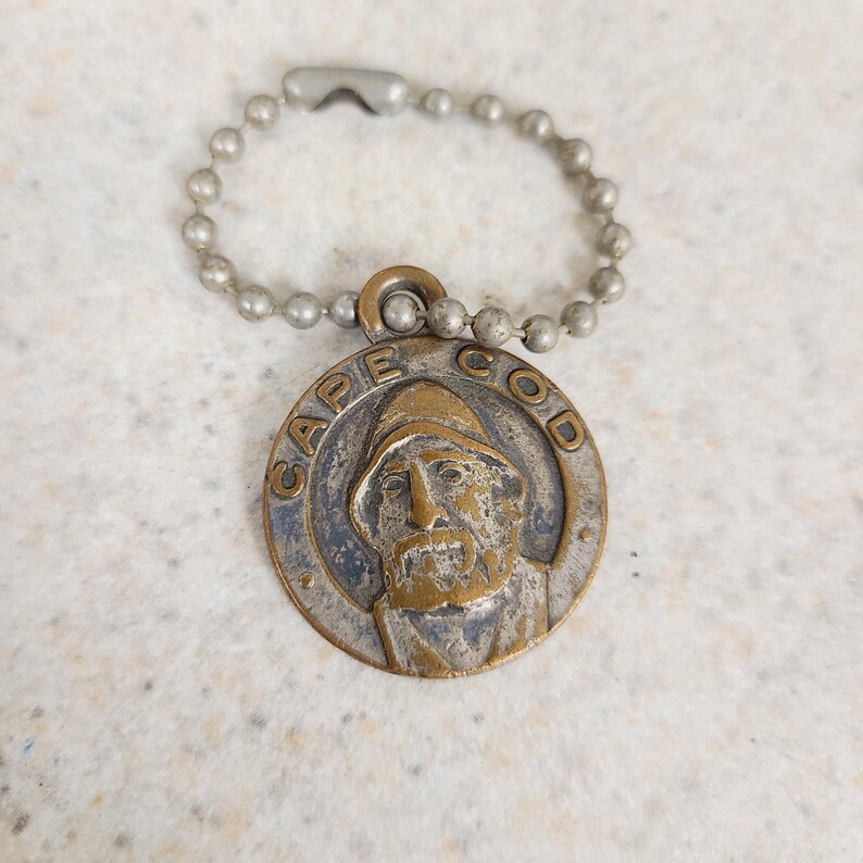 Vintage Circa Late 1930's Souvenir Keychain Medallion of Cape Cod ...