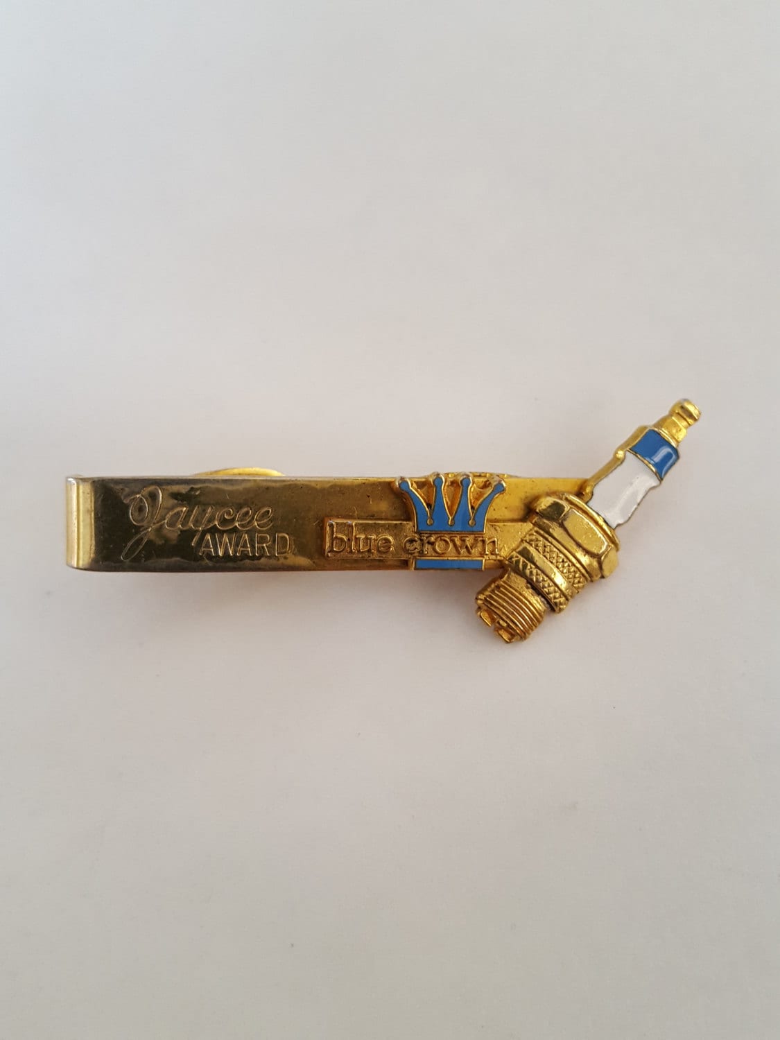 crown diy tie zip crown Vintage Award Etsy  Spark plug blue clip gold Jaycee  tie crown diy tie zip crown Vintage Award Etsy  Spark plug blue clip gold Jaycee  tie