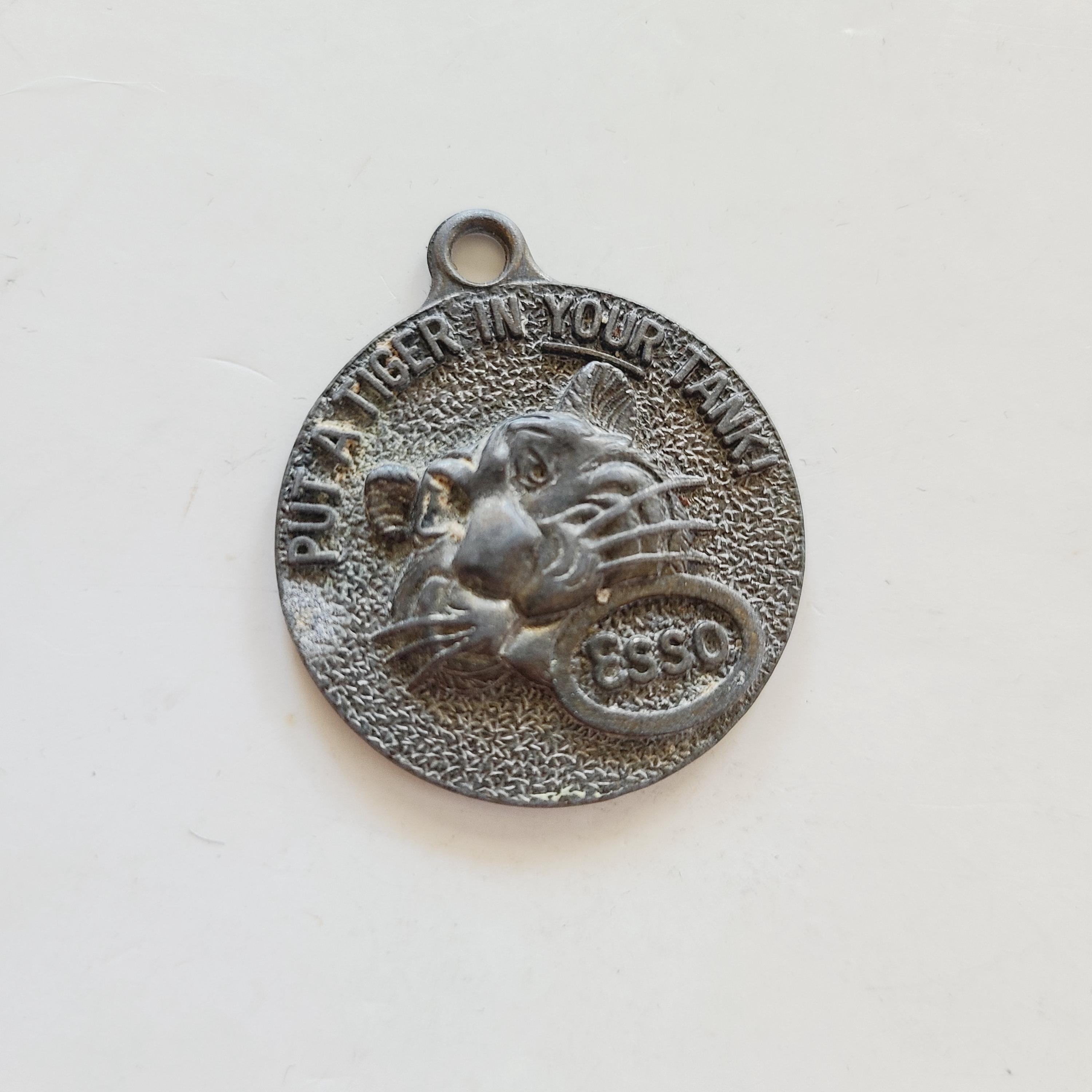 Vintage 1960s Esso Tiger Key Fob: Happy Motoring Tag - Etsy