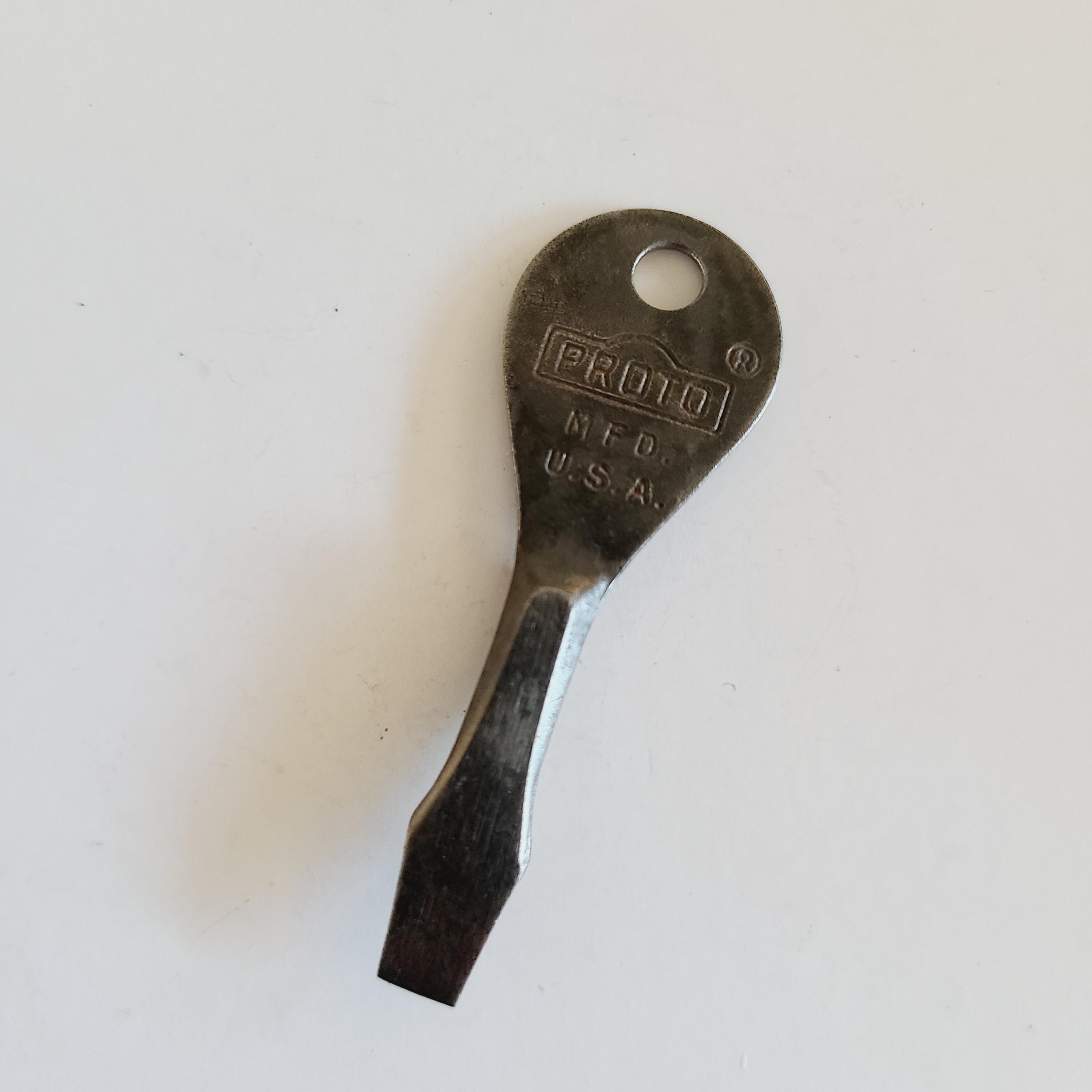 P&C TOOL ビンテージ ドライバー キーホルダー スタンレー PROTO Vintage Proto Tools Screwdriver Key Ring - 1950s Advertising