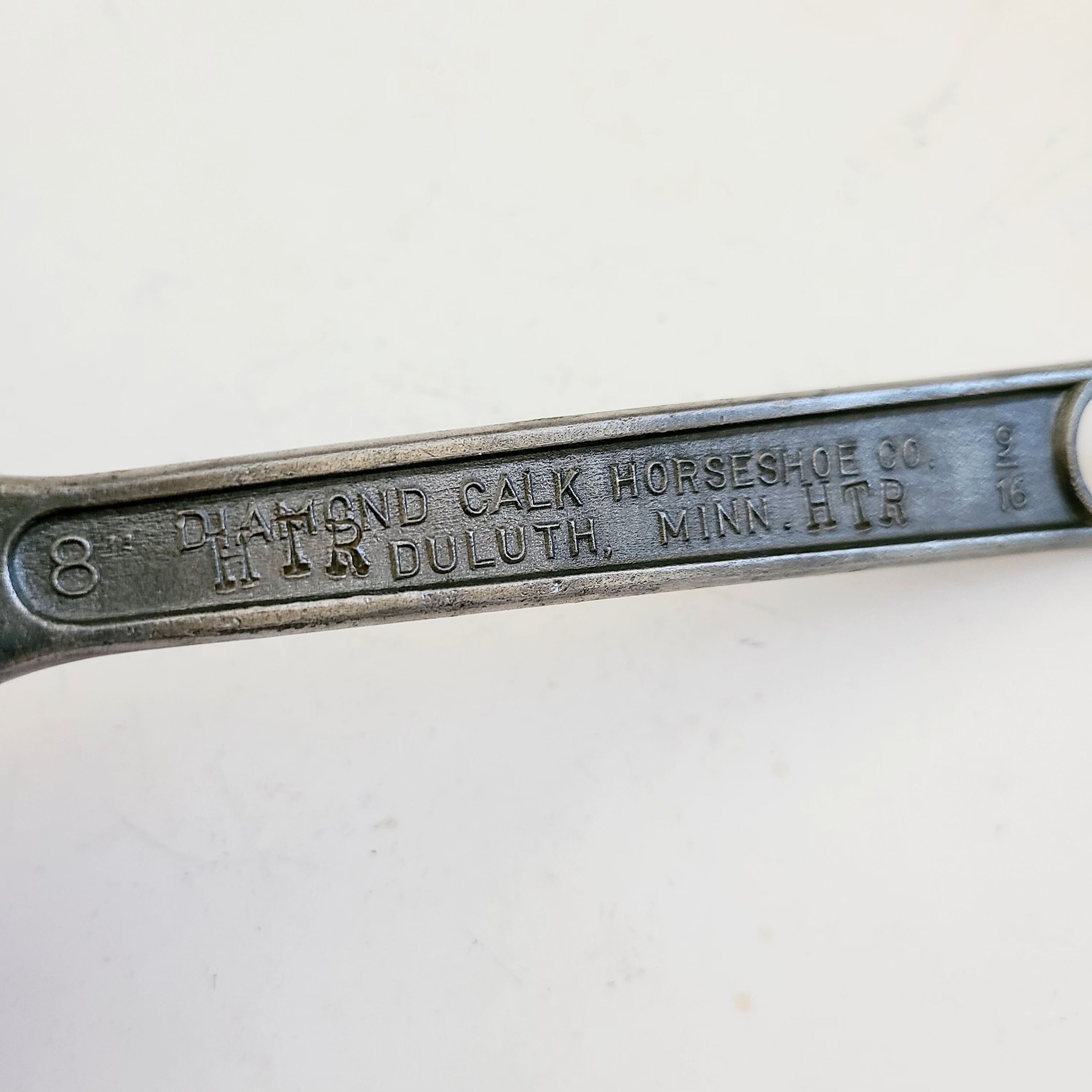 Vintage Diamond Calk Horse Shoe Co. 15â Adjustable Wrench Steel Duluth