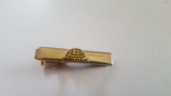 Pince à Cravate Vintage Anson - Ton Or, émail - Occasion
