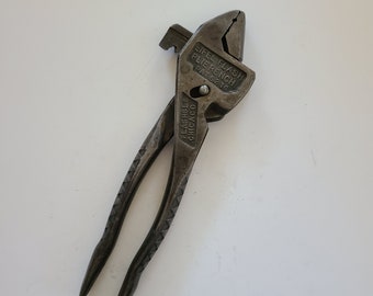 Vintage pair of 1930's Eifel-Flash Geared Plierench, electricians/ machinists multi tool,