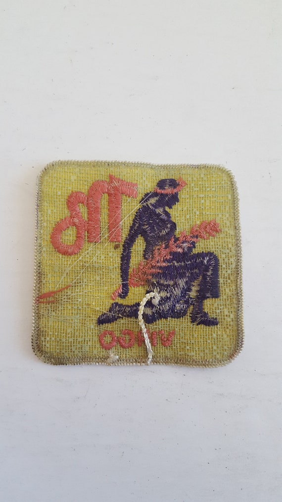 Vintage circa 1970's "Virgo" embroidered patch, u… - image 2