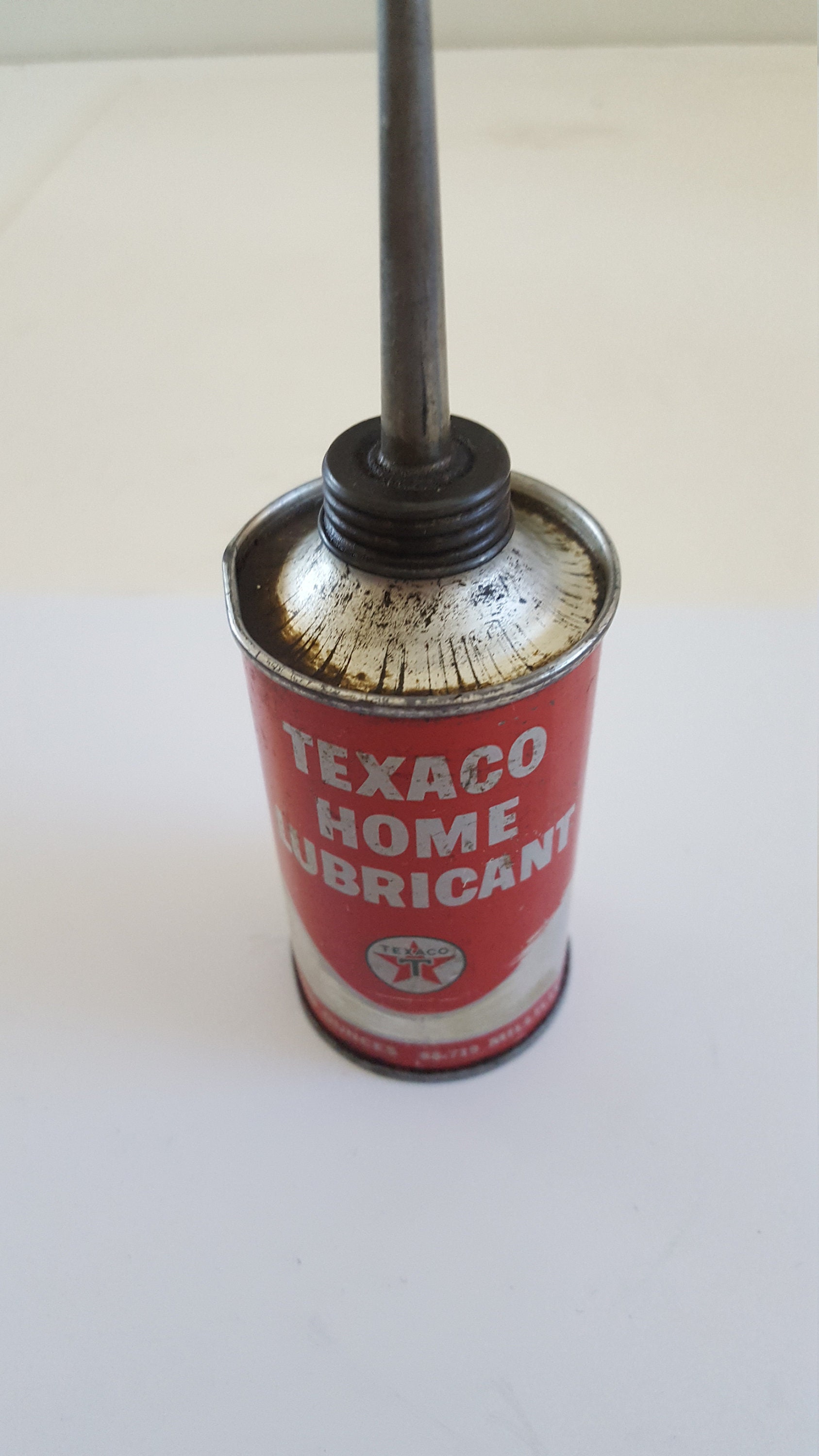 CANADIAN SUPERIOR oil　置物　レア　レトロ Vintage 1950's Texaco Home Lubricant Small Oil Can That Has Some
