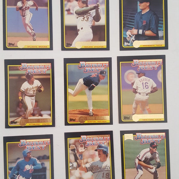 Vintage 1992 Topps McDonalds trading cards lot of 9 including 2 future Hall of Famers Robin Yount, Jim Thome