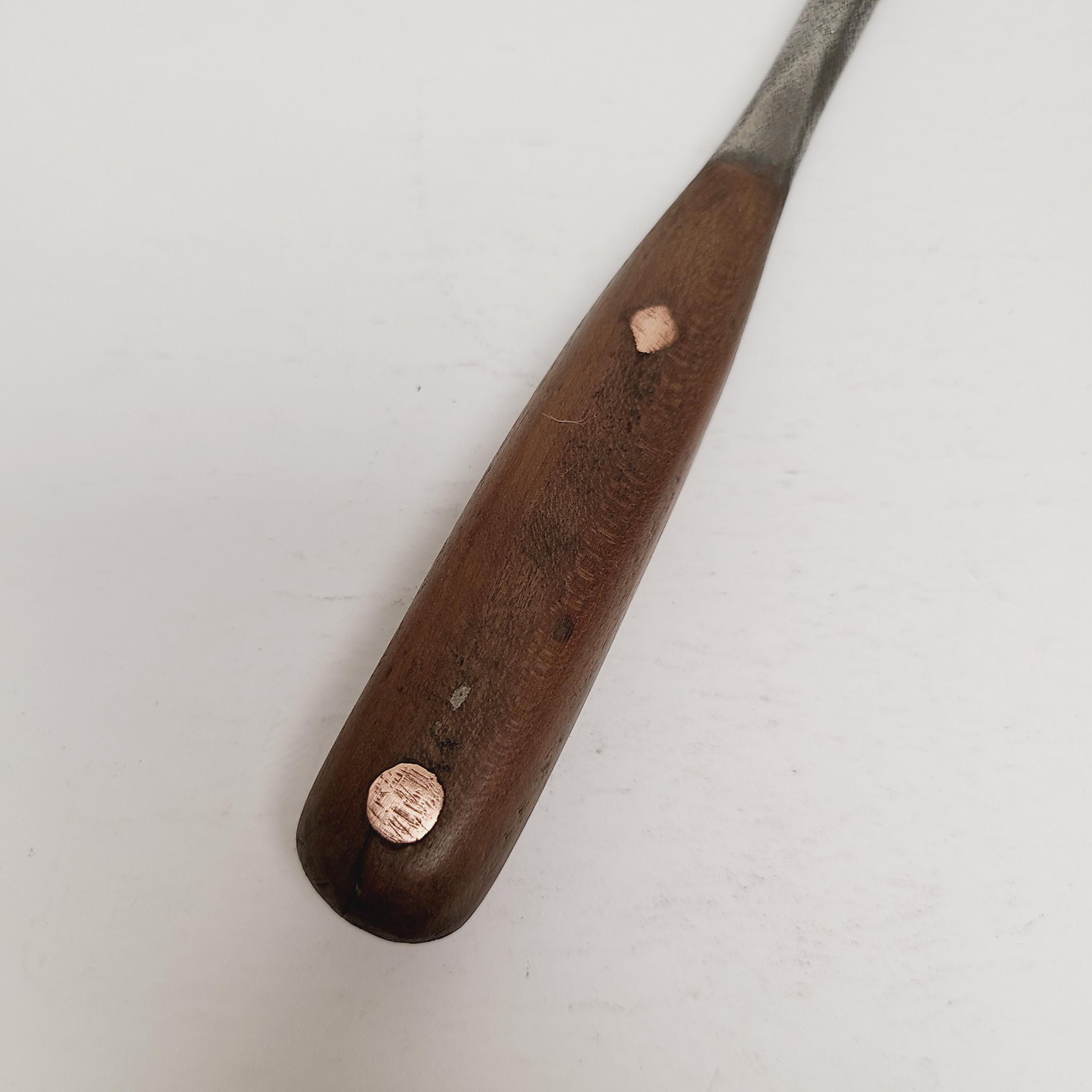 Antique Unmarked Perfect Handle Screwdriver, Cleaned 10 1/2
