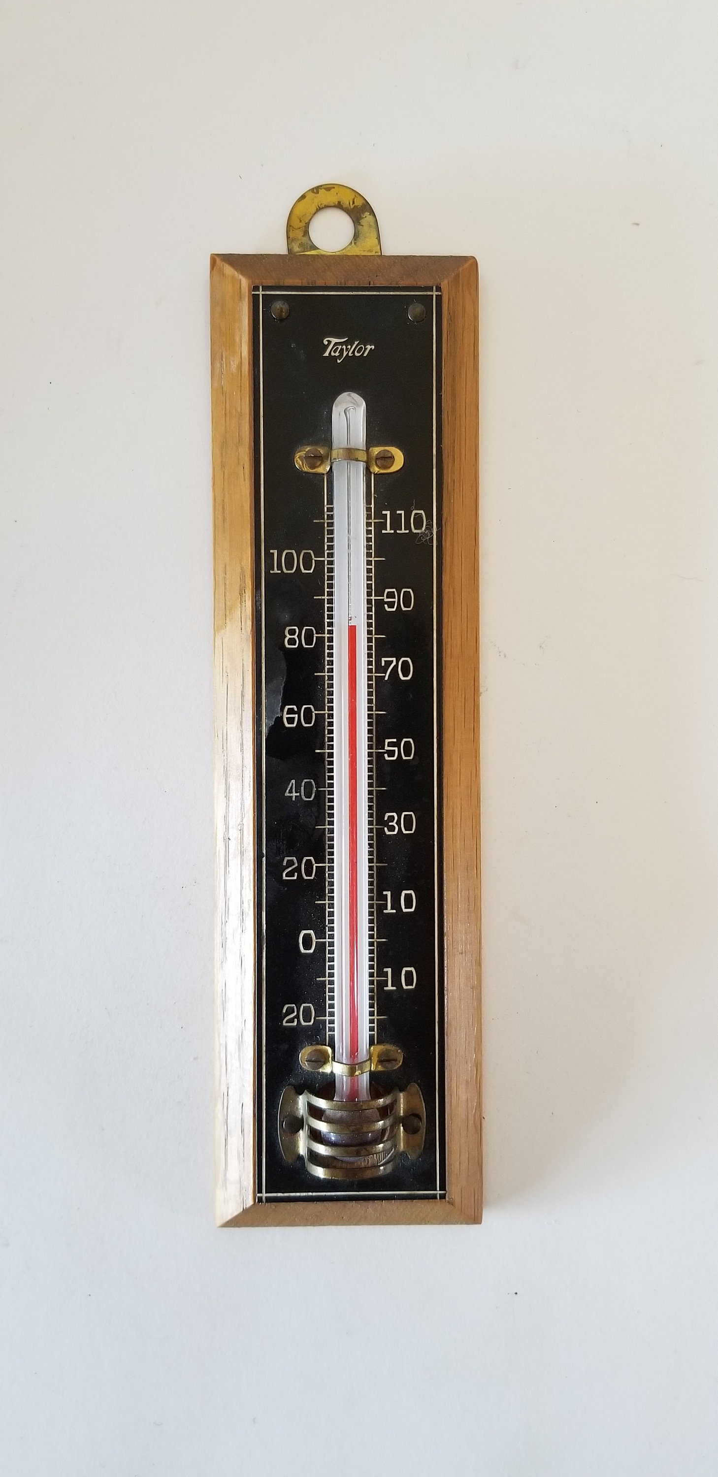 Radial IV Outdoor Thermometer / Rustic Metal Art / Indoor Wall