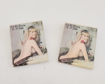 Vintage Cheesecake Pin-Up Matchbooks: Duc's Auto Parts Advertising Lot