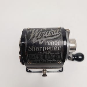 Antique early 1920's "Wizard" Pencil Sharpener, frame off restoration image 11