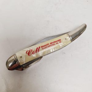 Vintage 1946-56 Imperial Fishing Knife flip can opener: Cott Quality Beverages Manchester NH