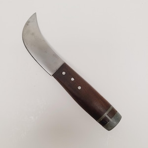 Vintage circa 1980's curved blade stained glass knife, very sharp and made in Korea