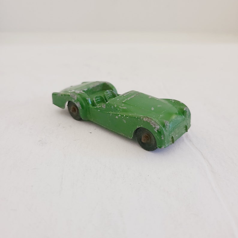 Vintage Late 1960's Tootsietoy Car, Triumph TR-3, Chippy Green Paint ...