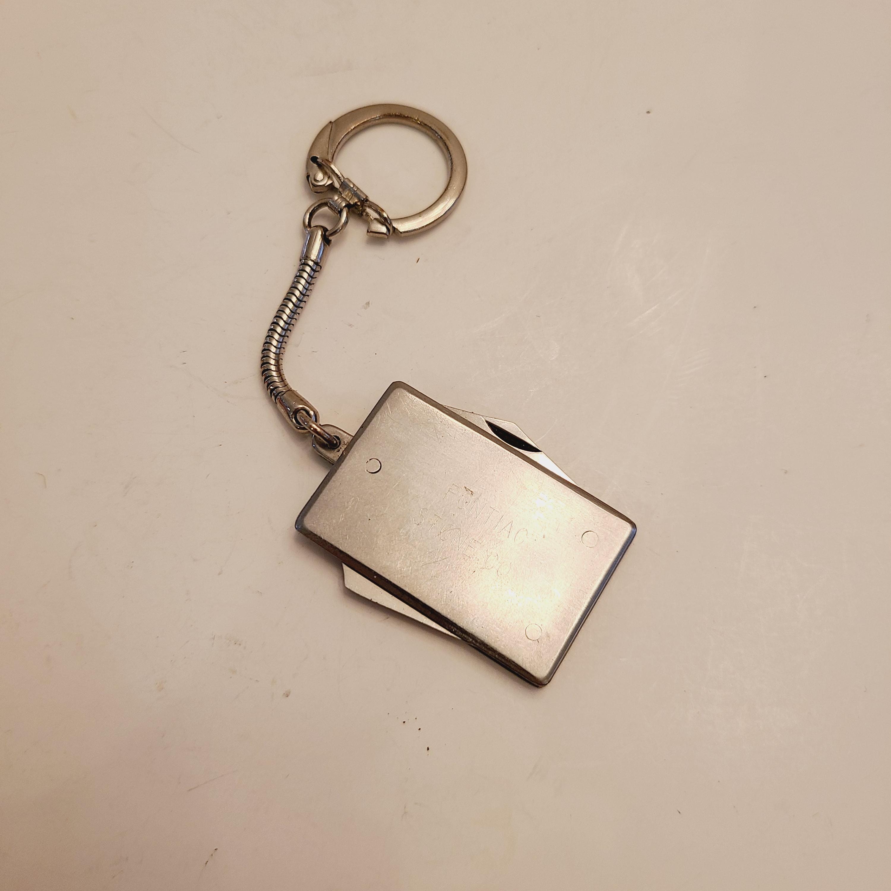 Vintage Circa 1960's Worn Adertising Stainless Steel Keychain Knife ...