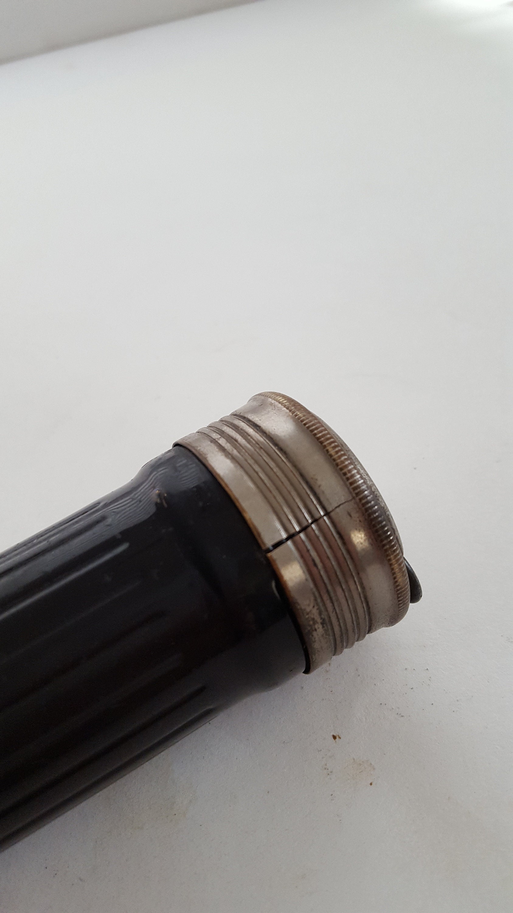 Vintage 1930s Niagara Searchlight Flashlight: Painted Brass