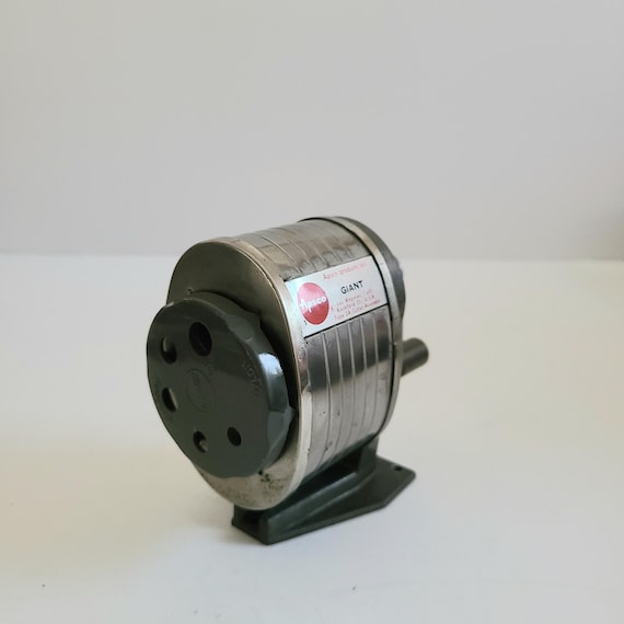 Vintage APSCO Giant 51 Pencil Sharpener - 1960s Manual Metal - Etsy