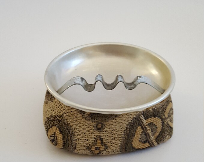 Vintage 1960's Bean Bag Ashtray Fabric Base With Light Etsy