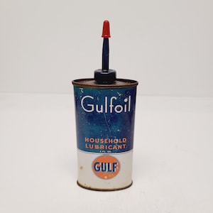 Vintage Gulf Penetrating Oil Can, Half Pint, 1940s-50s - Etsy