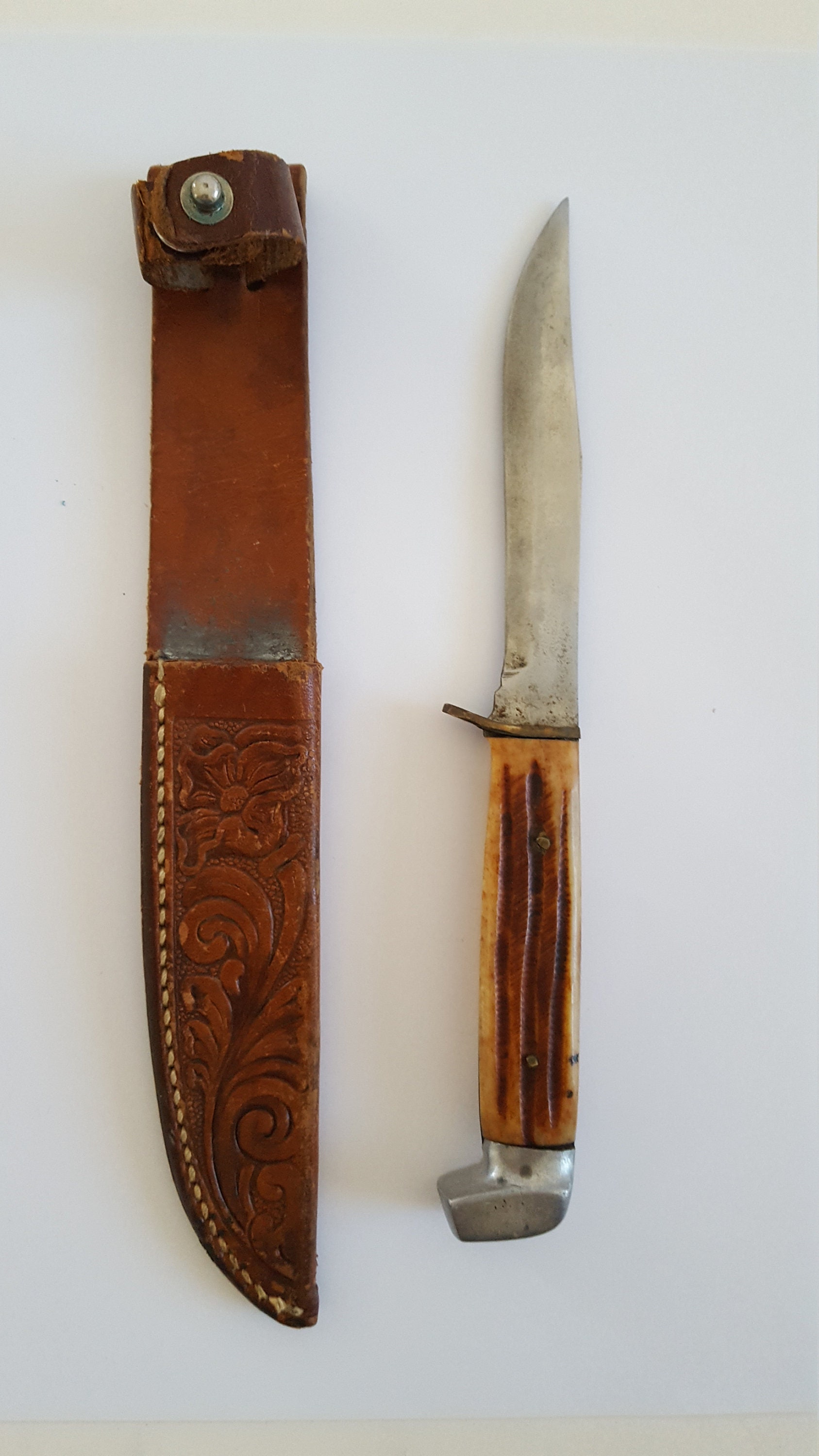 Vintage 1960th survival knife, Made in Japan as a replica to German