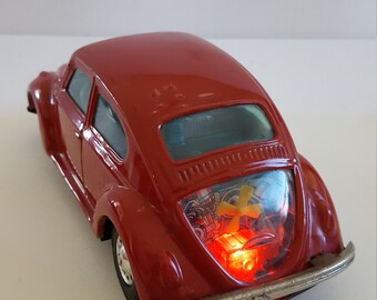 Vintage Circa 1960's Bandai Japanese Tin Toy Volkswagen