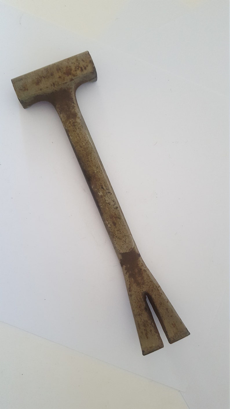 Antique unmarked crate hammer pry bar warranted Etsy