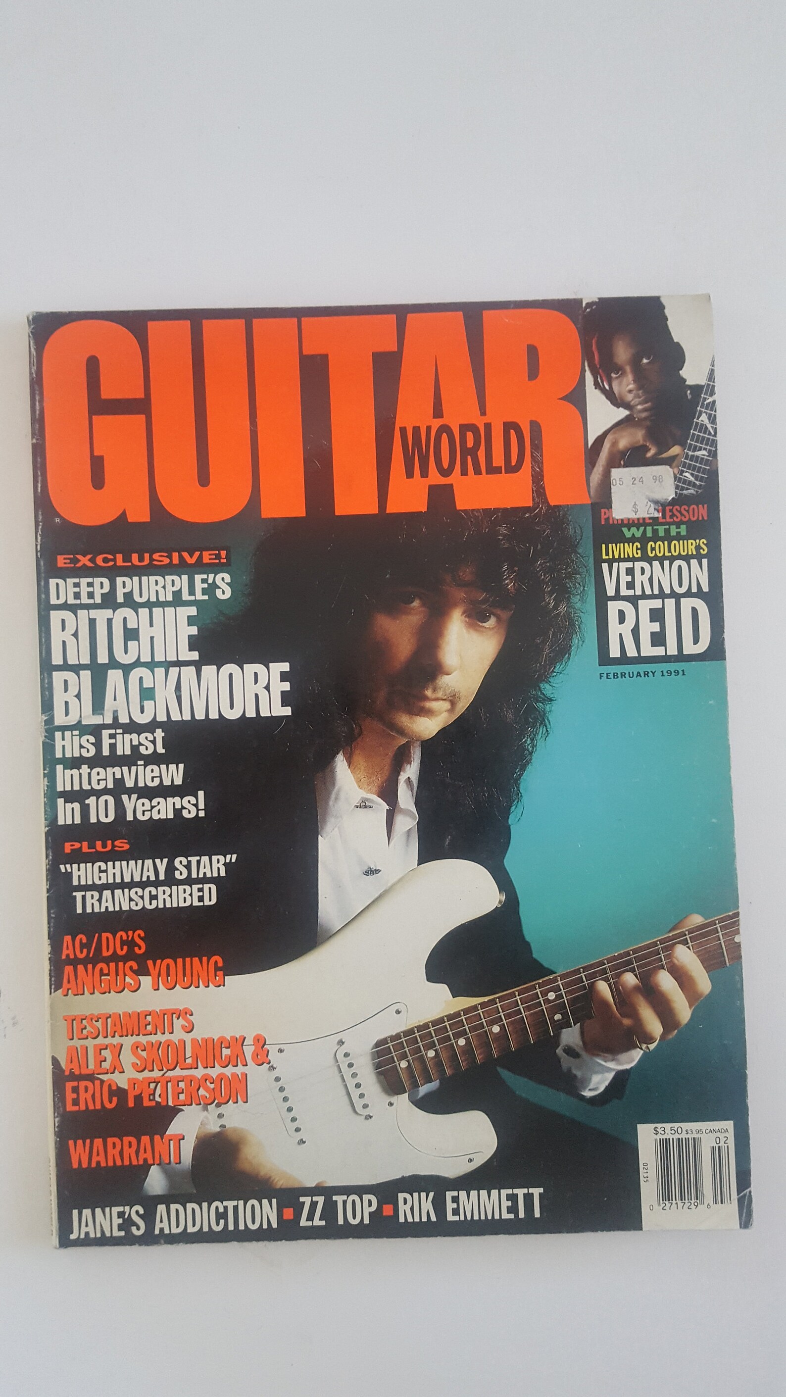 Vintage 1991 Guitar World Magazine Vol 12 No 2 Features Etsy