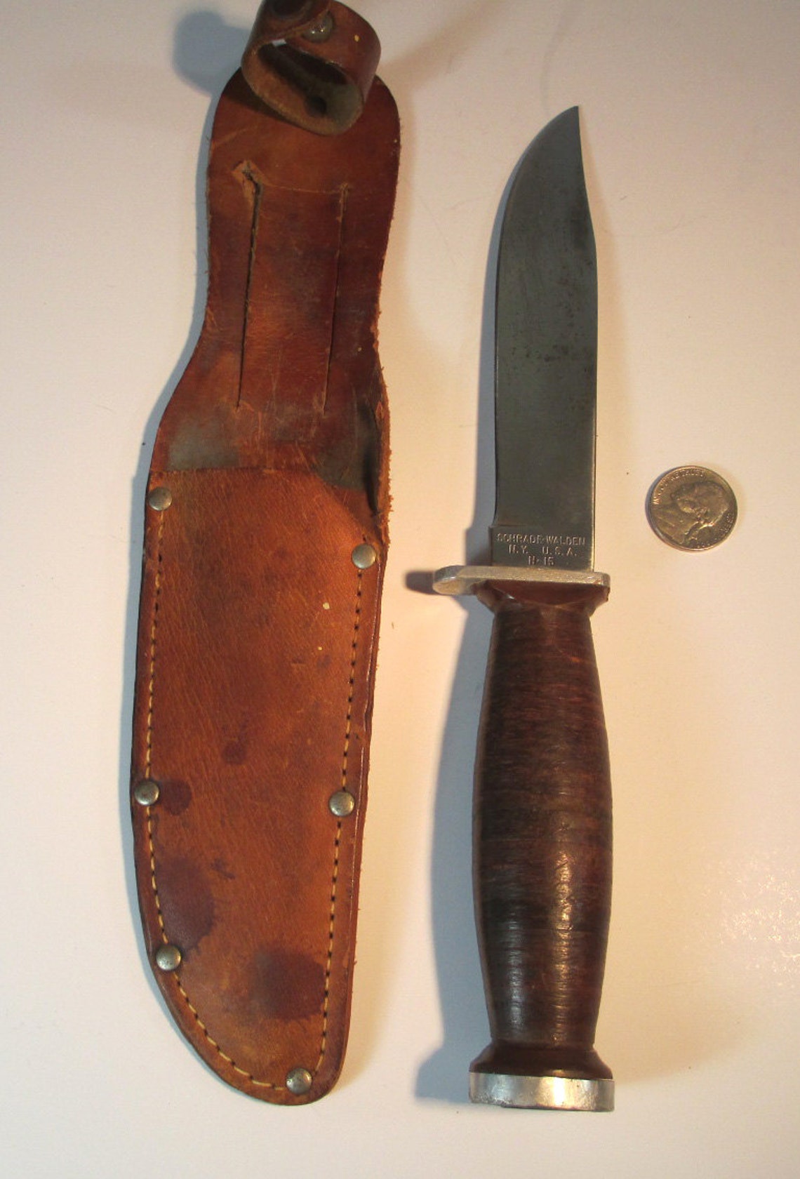 Vintage 1950's SchradeWalden H15 hunting knife survival Etsy
