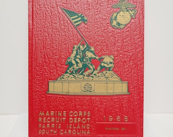 Vintage 1968 USMC Platoon Book Parris Island SC Platoon 2011 - Etsy
