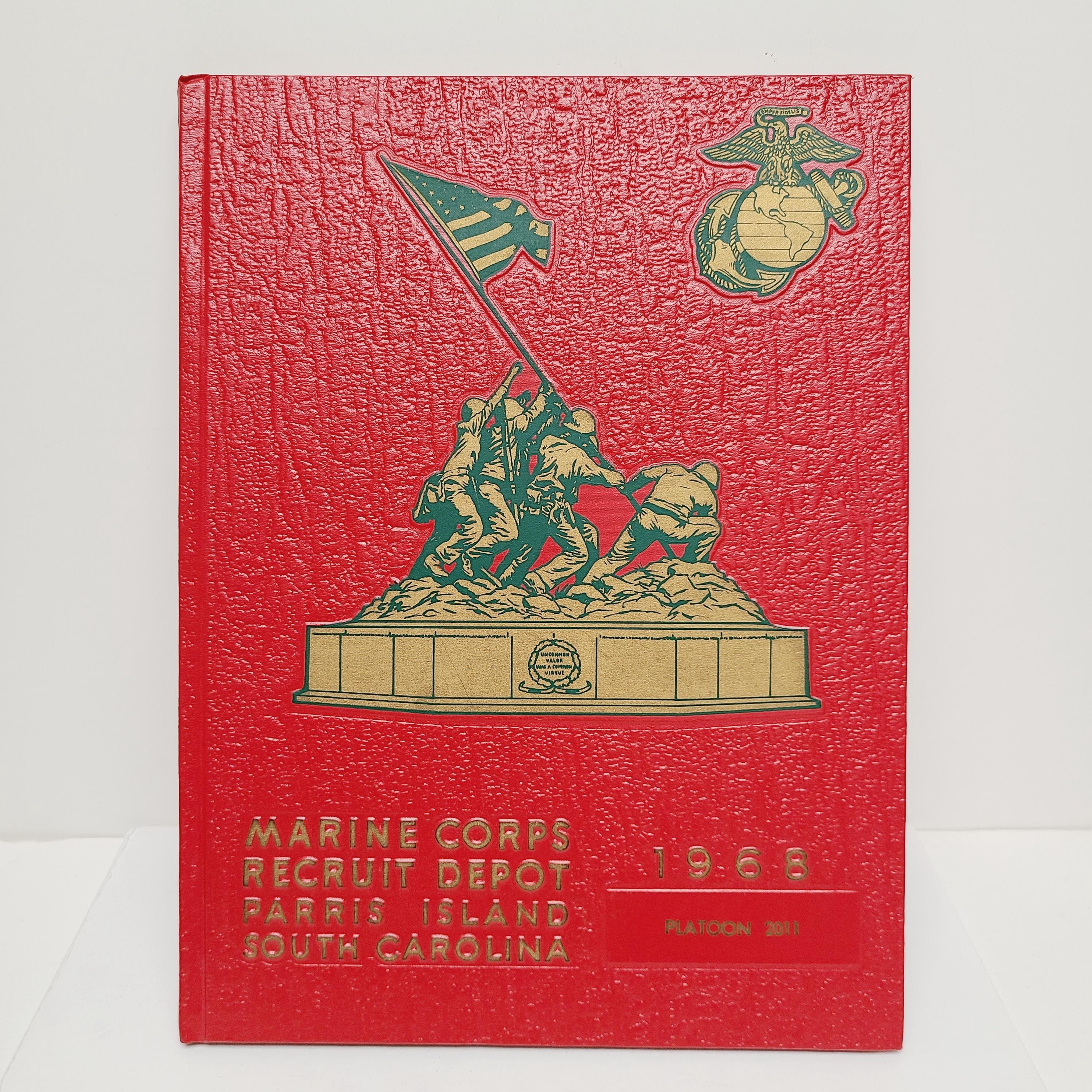 Vintage 1968 USMC Platoon Book Parris Island SC Platoon 2011 - Etsy
