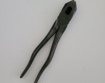 Vintage PS&W Co Lineman Pliers Wire Cutters Electrical 240-8 8